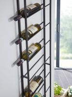 Weinregal FineBuy Flaschenregal Wand 36x150x8 cm Metall Regal Wein Groß Hängend – Ansicht 5