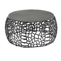 Couchtisch FineBuy Metall Sofatisch Ø 66 cm Tisch Wohnzimmertisch Rund Aluminium – Ansicht 6