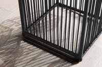 Blumentopf FineBuy Pflanzenkübel 2er Set Metall Schwarz Quadratisch Pflanzgefäß – Ansicht 5