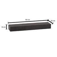 Wandregal FineBuy Massivholz Steinoptik Hängeregal Regal Schweberegal Modern – Ansicht 3