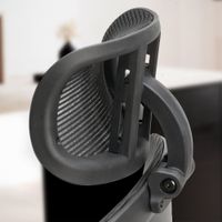Bürostuhl FineBuy Schreibtischstuhl Mesh Schwarz Drehstuhl Ergonomisch 120 kg – Ansicht 5