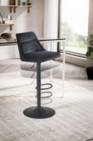 Barhocker FineBuy Küchenhocker Samt Hocker Bistrohocker Drehbar Barstuhl Modern – Ansicht 4