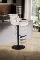 Barhocker FineBuy Küchenhocker Samt Hocker Bistrohocker Drehbar Barstuhl Modern – Ansicht 4