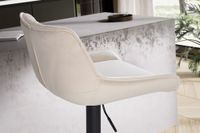 Barhocker FineBuy Küchenhocker Samt Hocker Bistrohocker Drehbar Barstuhl Modern – Ansicht 5