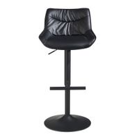 Barhocker FineBuy Küchenhocker Kunstleder Schwarz Hocker Bistrohocker Barstuhl – Ansicht 6