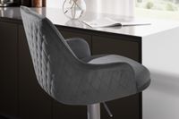 Barhocker FineBuy Küchenhocker Samt Hocker Bistrohocker Barstuhl Drehbar Modern – Ansicht 5