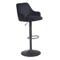 Barhocker FineBuy Küchenhocker Samt Hocker Bistrohocker Barstuhl Drehbar Modern – Ansicht 6