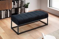 Sitzbank FineBuy Polsterbank Samt 108 cm Bettbank Flurbank Modern Bank Garderobe – Ansicht 2