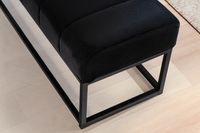 Sitzbank FineBuy Polsterbank Samt 108 cm Bettbank Flurbank Modern Bank Garderobe – Ansicht 4