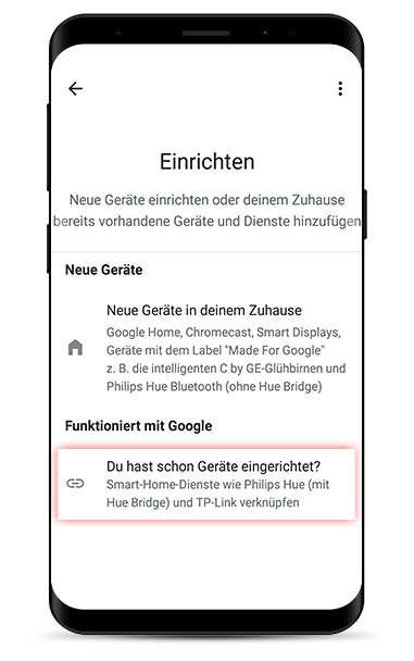 Google Home & Nest - Einrichten neuer Geräte