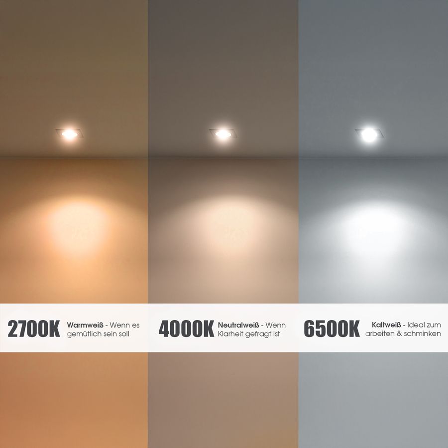 LumiFLEX LED GU10 Leuchtmittel Birne 6W mit drei einstellbaren Lichtfarben 3CCT LumiFLEX LED GU10 Leuchtmittel Birne 6W mit drei einstellbaren Lichtfarben 3CCT