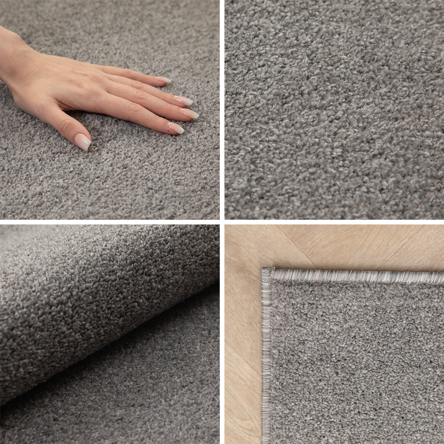 Bettumrandung Teppich 3 teilig Uni Läuferset Kurzflor Einfarbig Farbe Hellgrau Bettumrandung Teppich 3 teilig Uni Läuferset Kurzflor Einfarbig Farbe Hellgrau