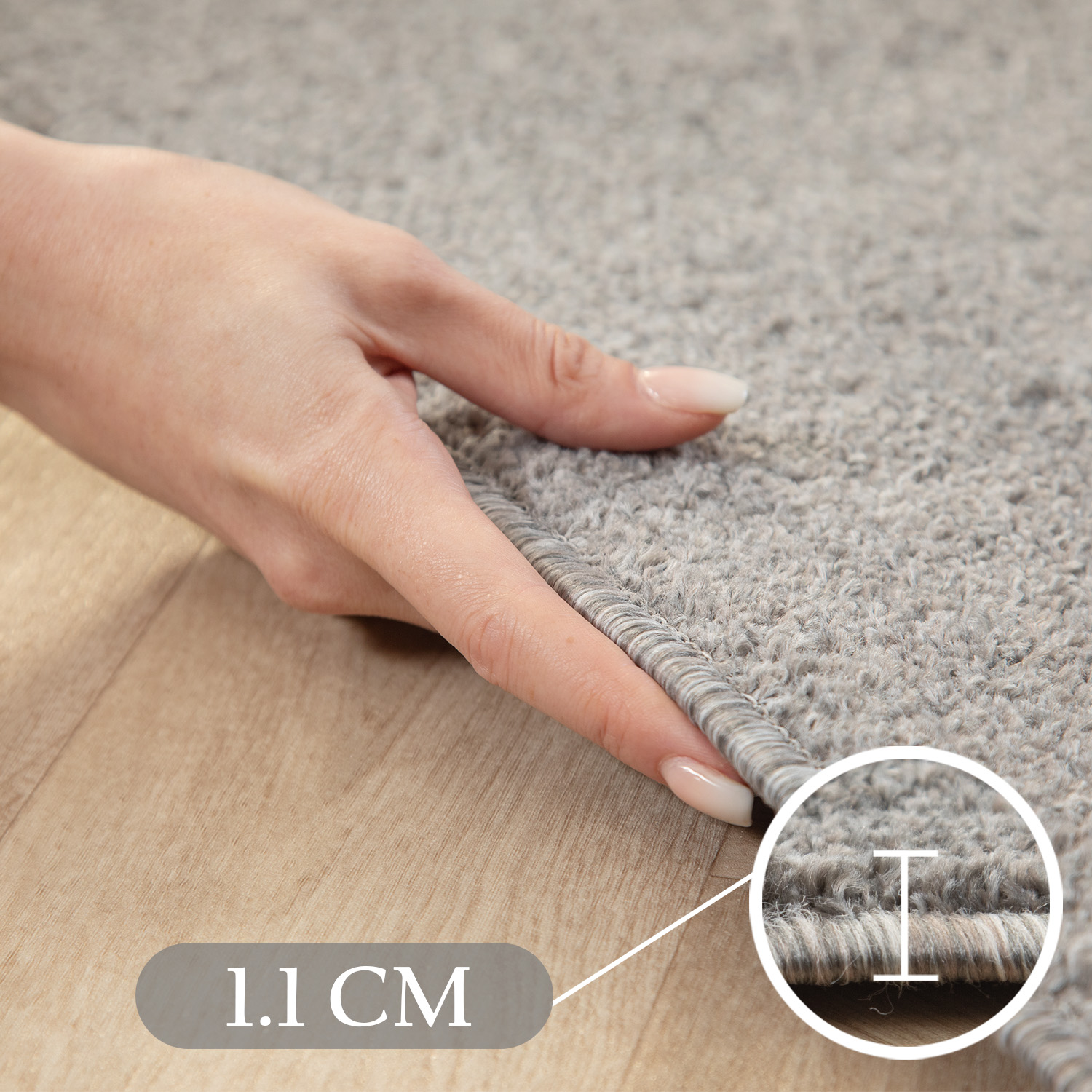 Bettumrandung Teppich 3 teilig Uni Läuferset Kurzflor Einfarbig Farbe Hellgrau Bettumrandung Teppich 3 teilig Uni Läuferset Kurzflor Einfarbig Farbe Hellgrau