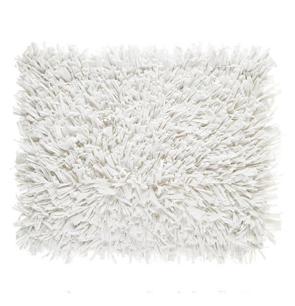 Kleine Wolke Badteppich Hochfloor Vintage Schneeweiss 60 x 60 cm.100%