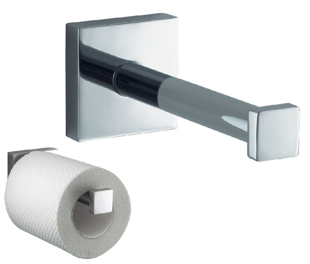 Haceka Mezzo Tec Papierrollenhalter Papierhalter Metall gebürstet Rostfrei