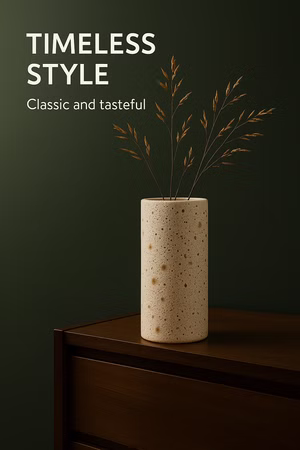 House Doctor Vaas vulkanisch wit 10 x 26