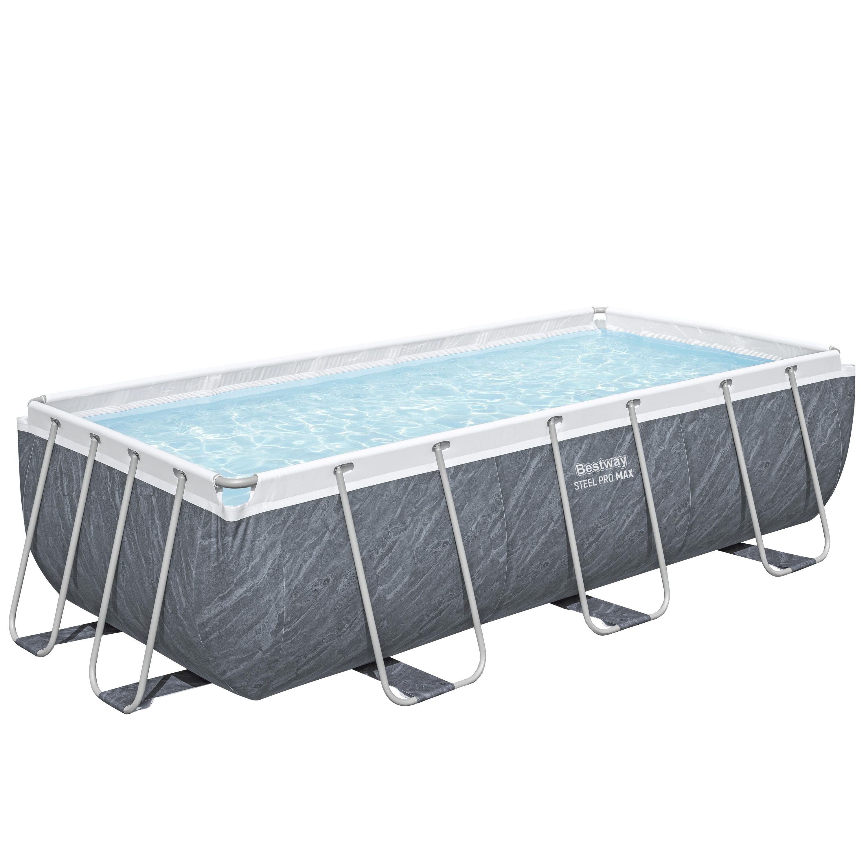 Bestway Pool Set Marmor-Optik 404 x 201 x 100 cm