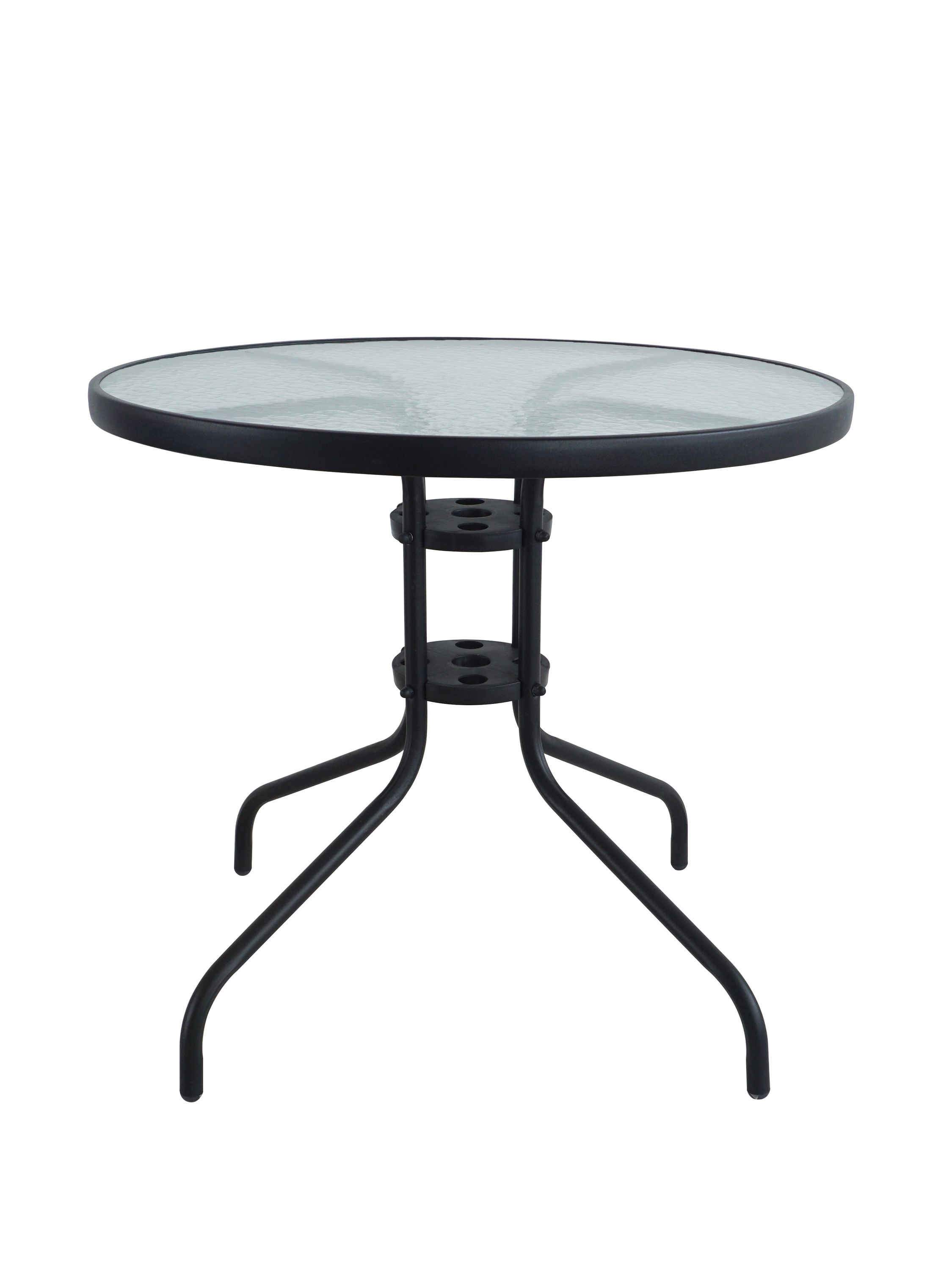 Gartentisch rund 80 cm schwarz Online Shop Gonser