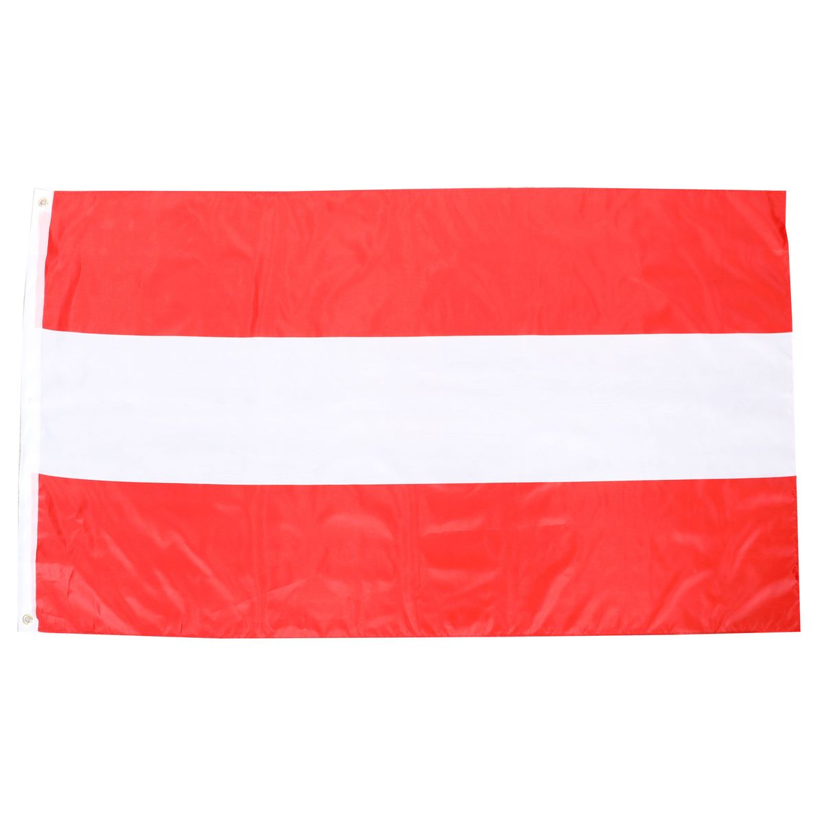 PringCor Weiße Flagge 90x150 Cm – Aus 68D Polyester, Mit Metallösen, Für Innen & Außen Bei Leichtem Wind