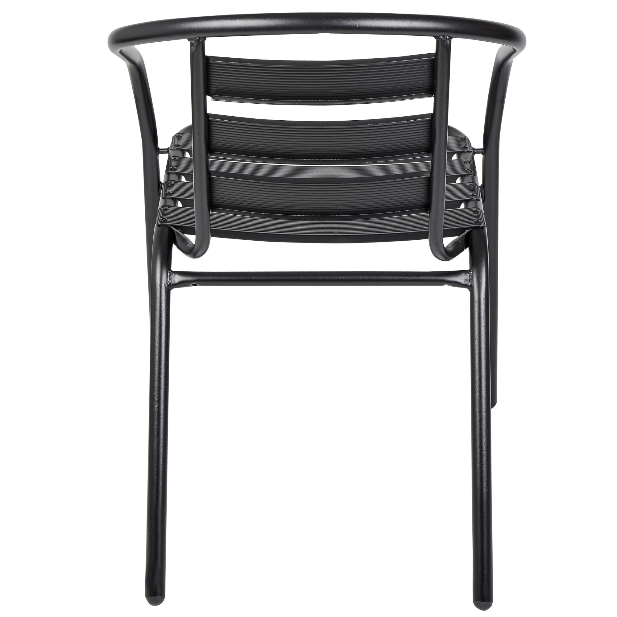 Gartenstuhl 4er-Set stapelbar schwarz | Online Shop Gonser