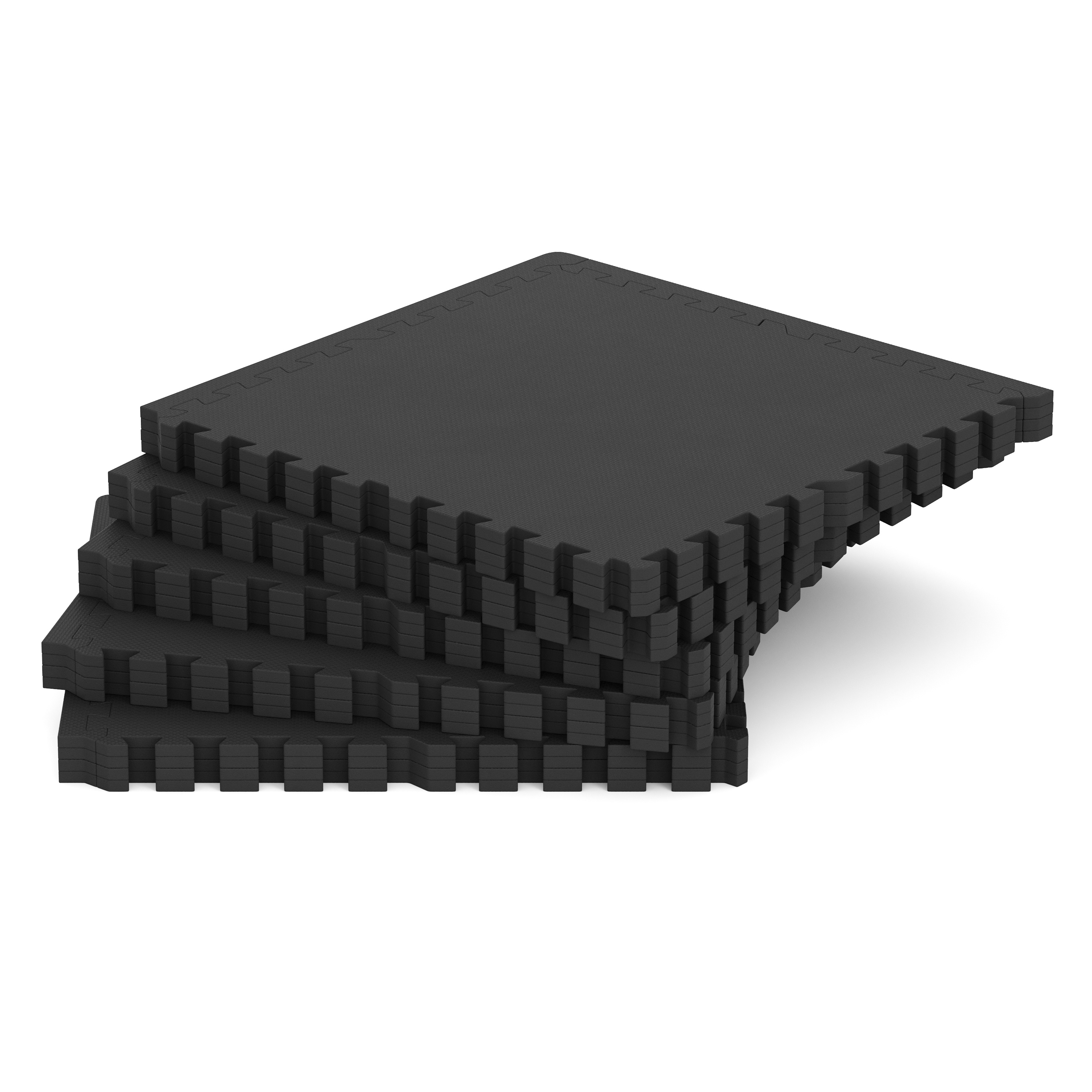 Bodenschutzmatte 61 x 61 cm 20er Set schwarz