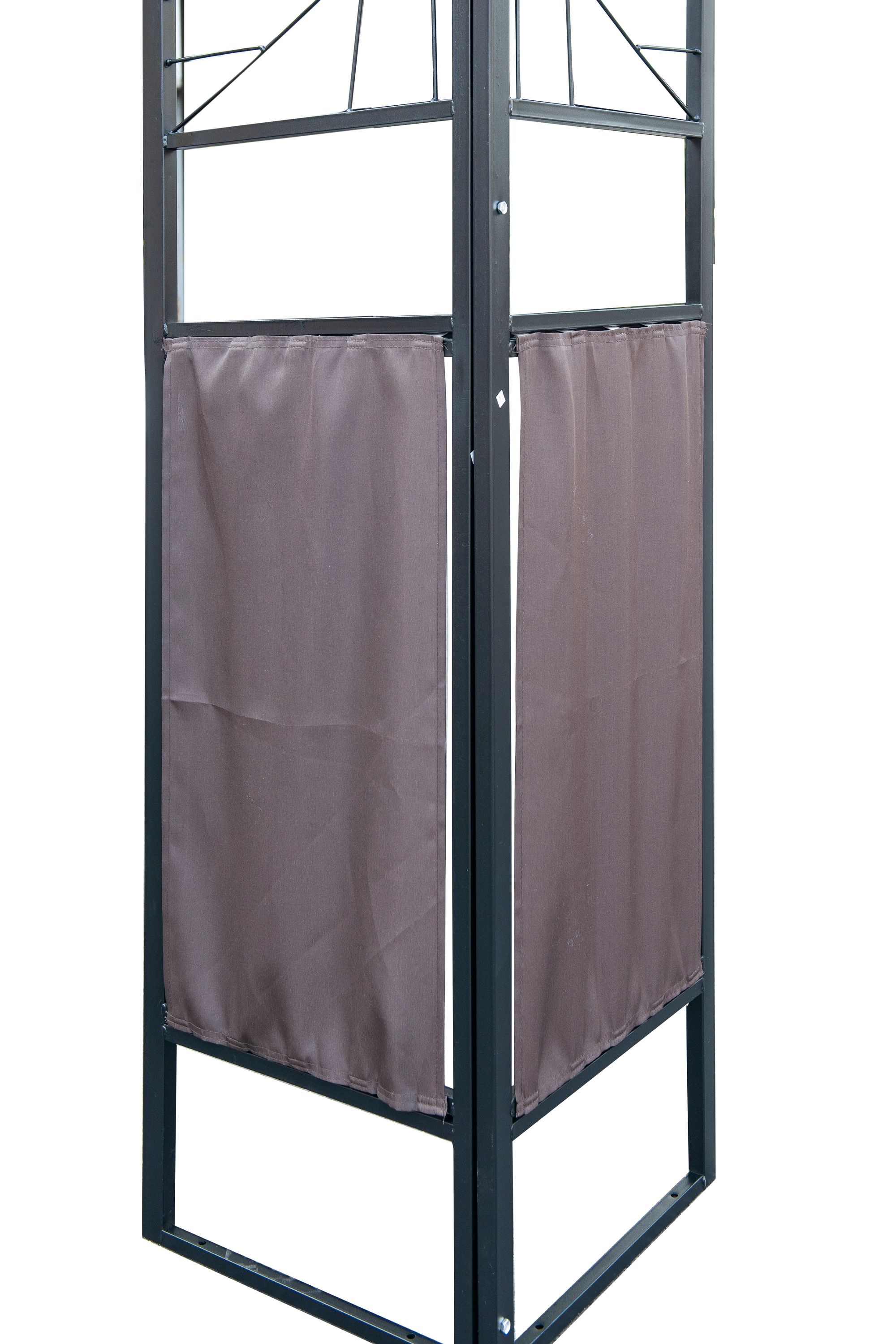 Pavillon de jardin Gazebo 3 x 3 m marron | Magasin en ...