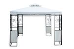 Garten Pavillon Weiss Sonnenschutz Partyzelt 3x3 m Familienfest Überdachung