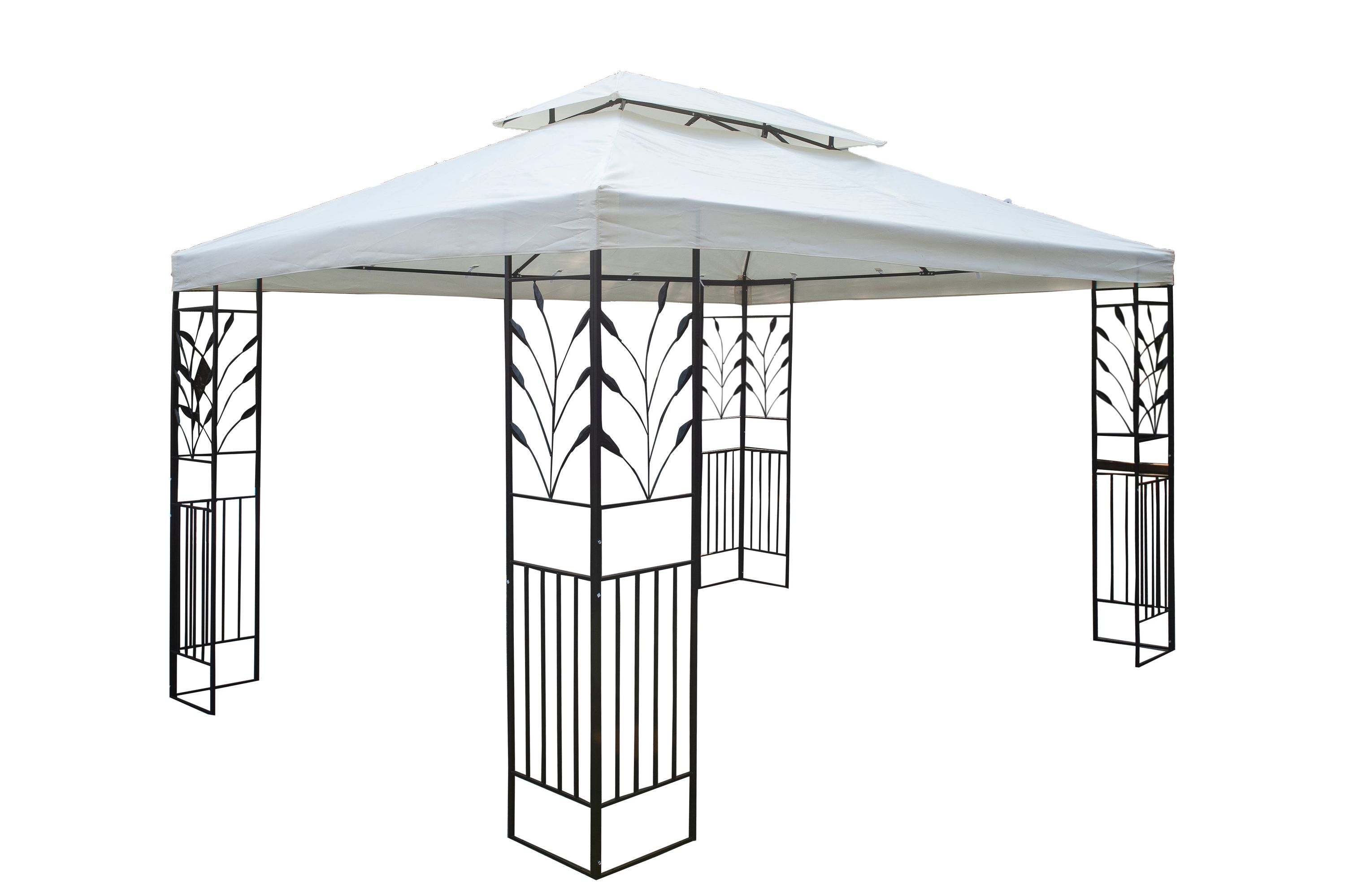 Pavillon de jardin Gazebo 3 x 4 m beige | Magasin en ligne ...