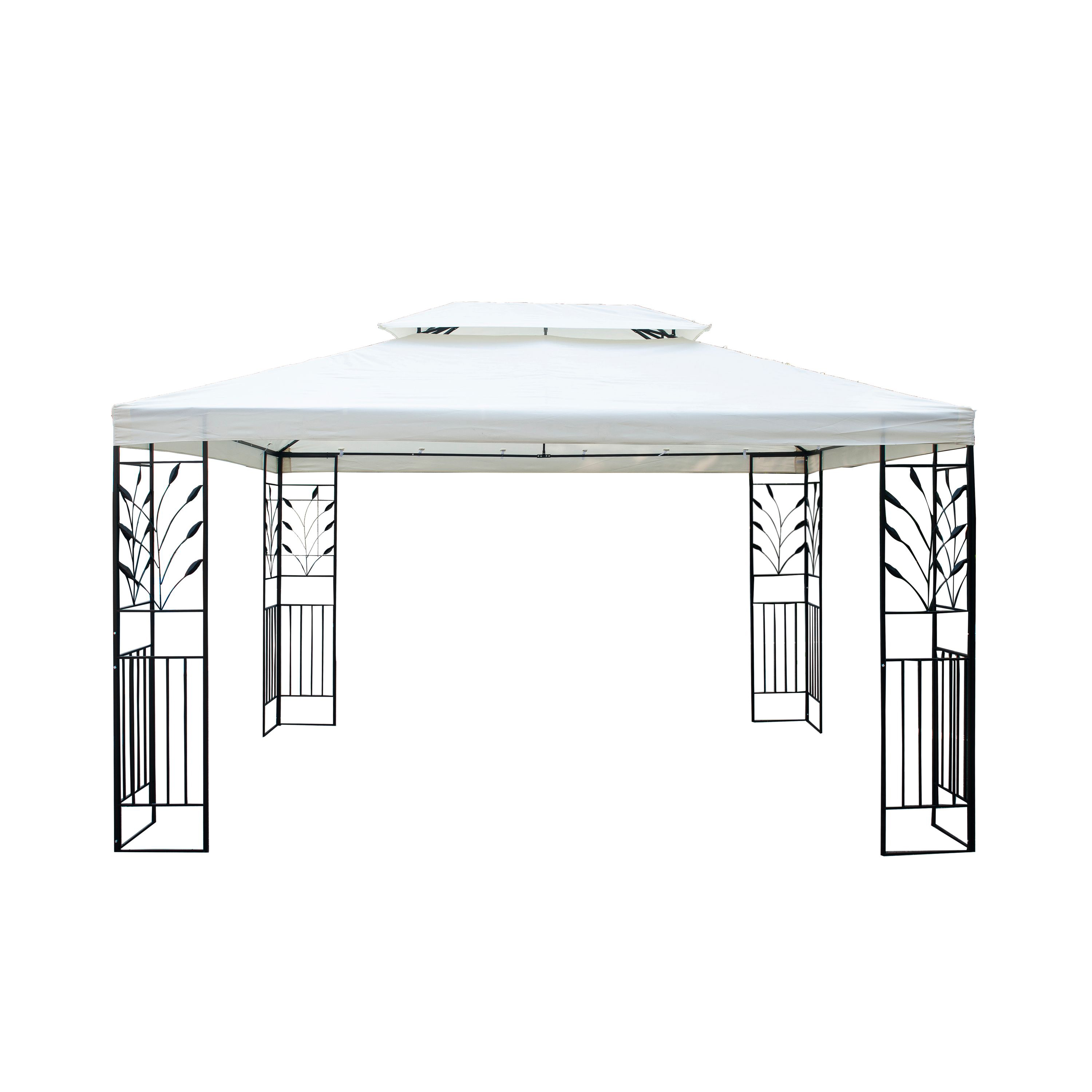 Gartenpavillon LAVEN 4 x 3 m beige