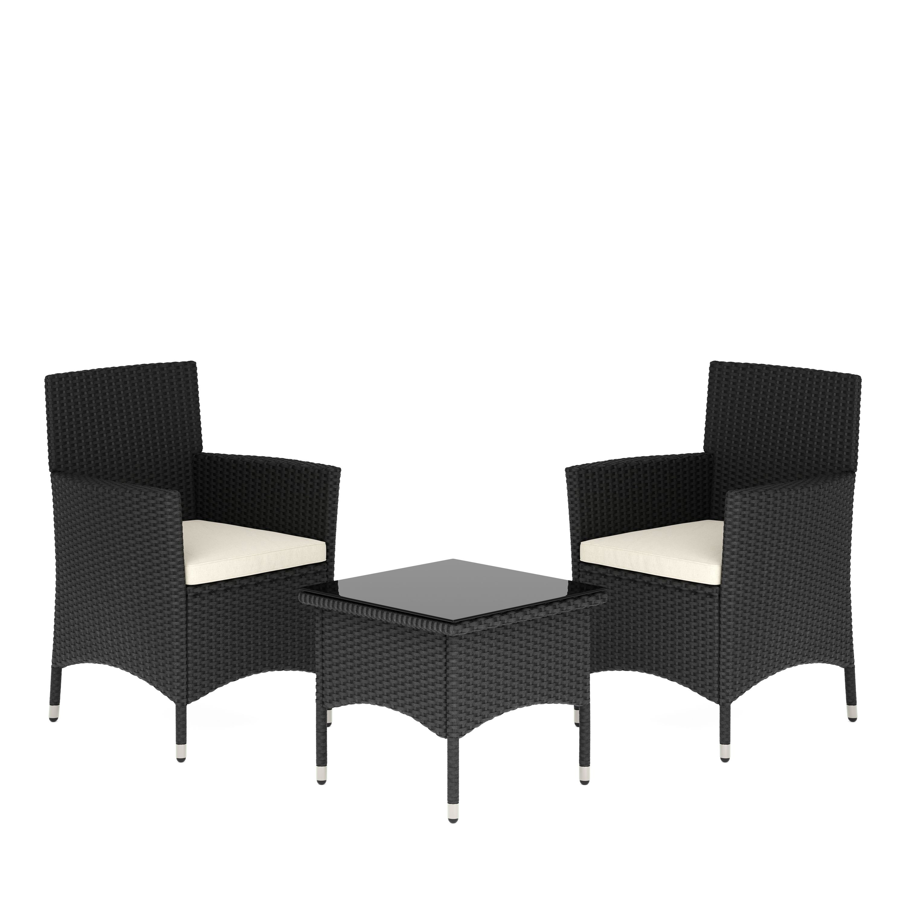 Gartenset LUINO schwarz