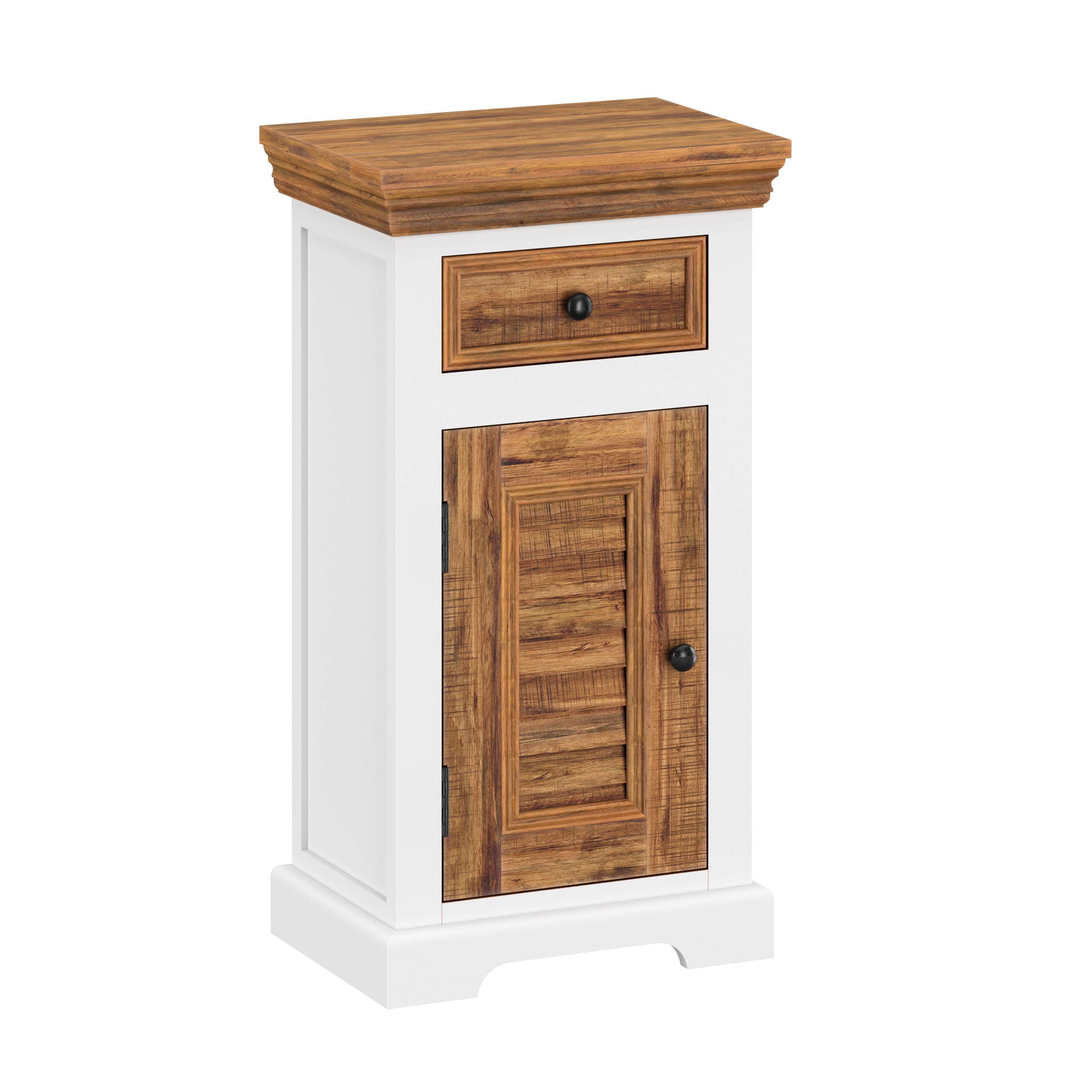 Beistellschrank Holz Vintage ALEXIS 45 x 80 cm