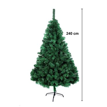 SOLAGUA Weihnachtsbaum 150 Cm - Extra Gefüllte Doppelblatttanne Mit Metallständer