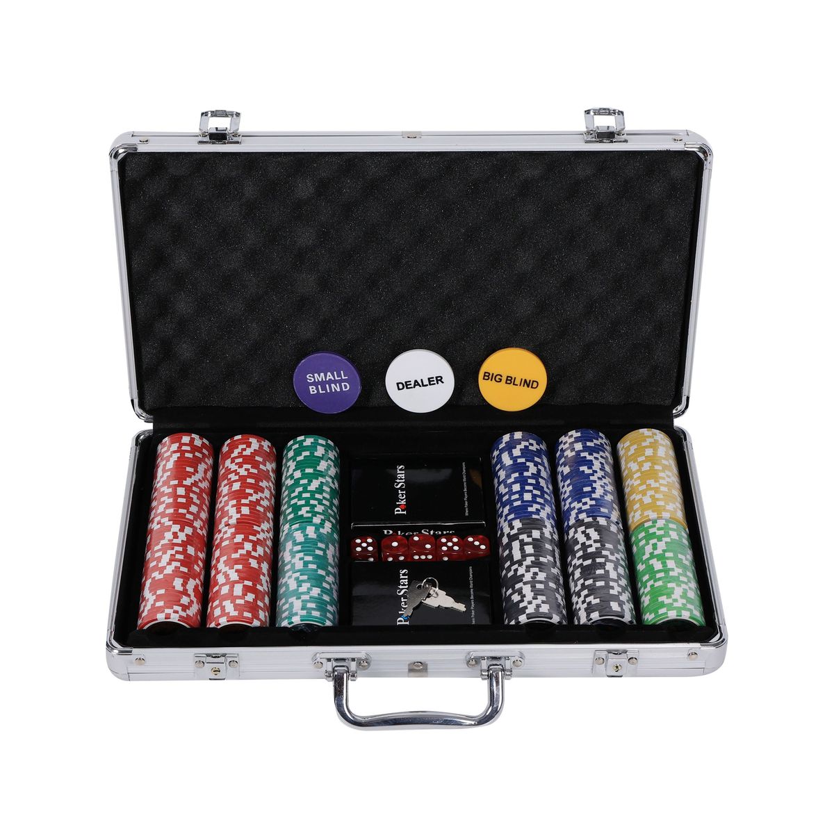 Poker Set Komplett Mit Jetons Und Karten - Top Zustand! (Neu (gemäss