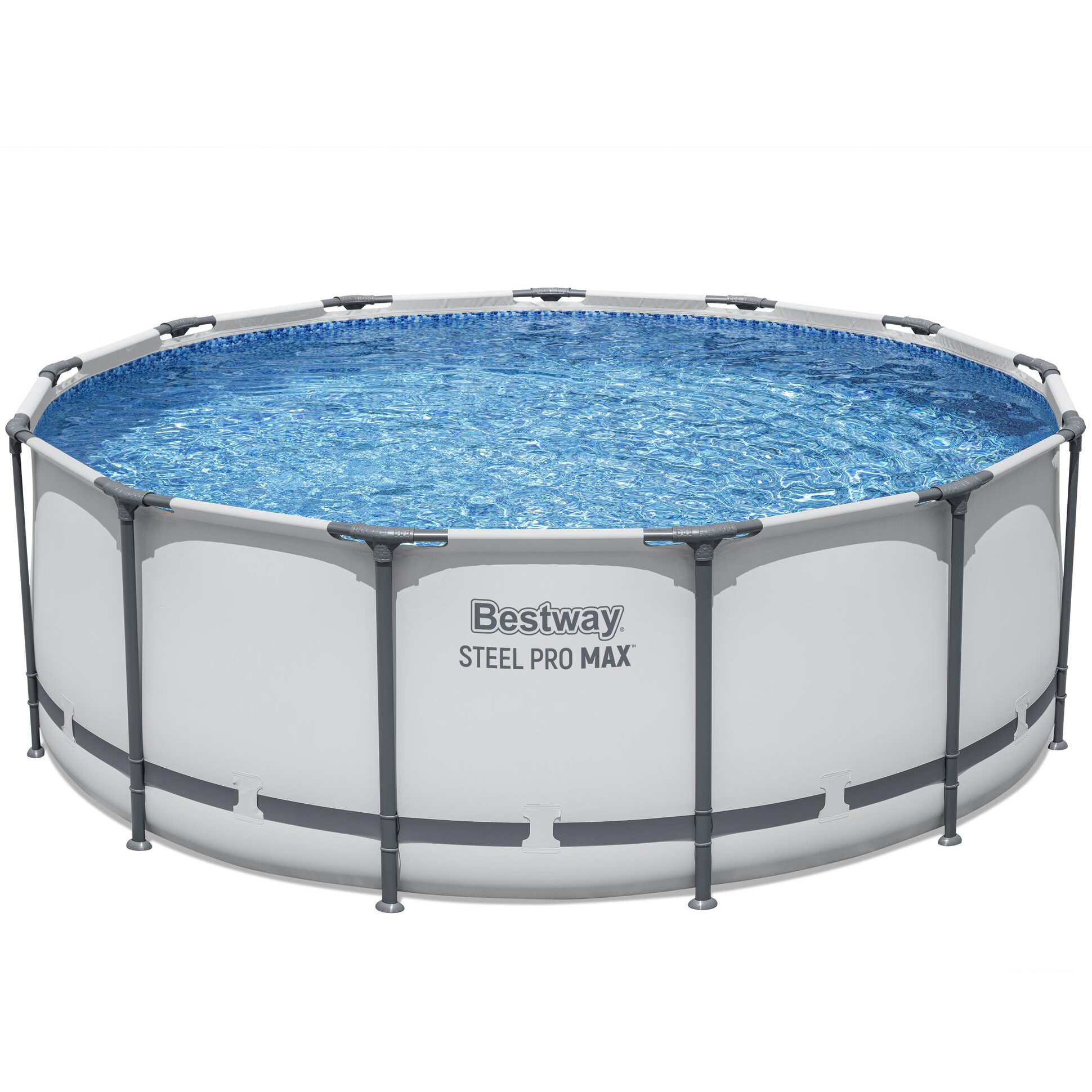 Image of Bestway Pool Komplett-Set hellgrau 396 x 122 cm