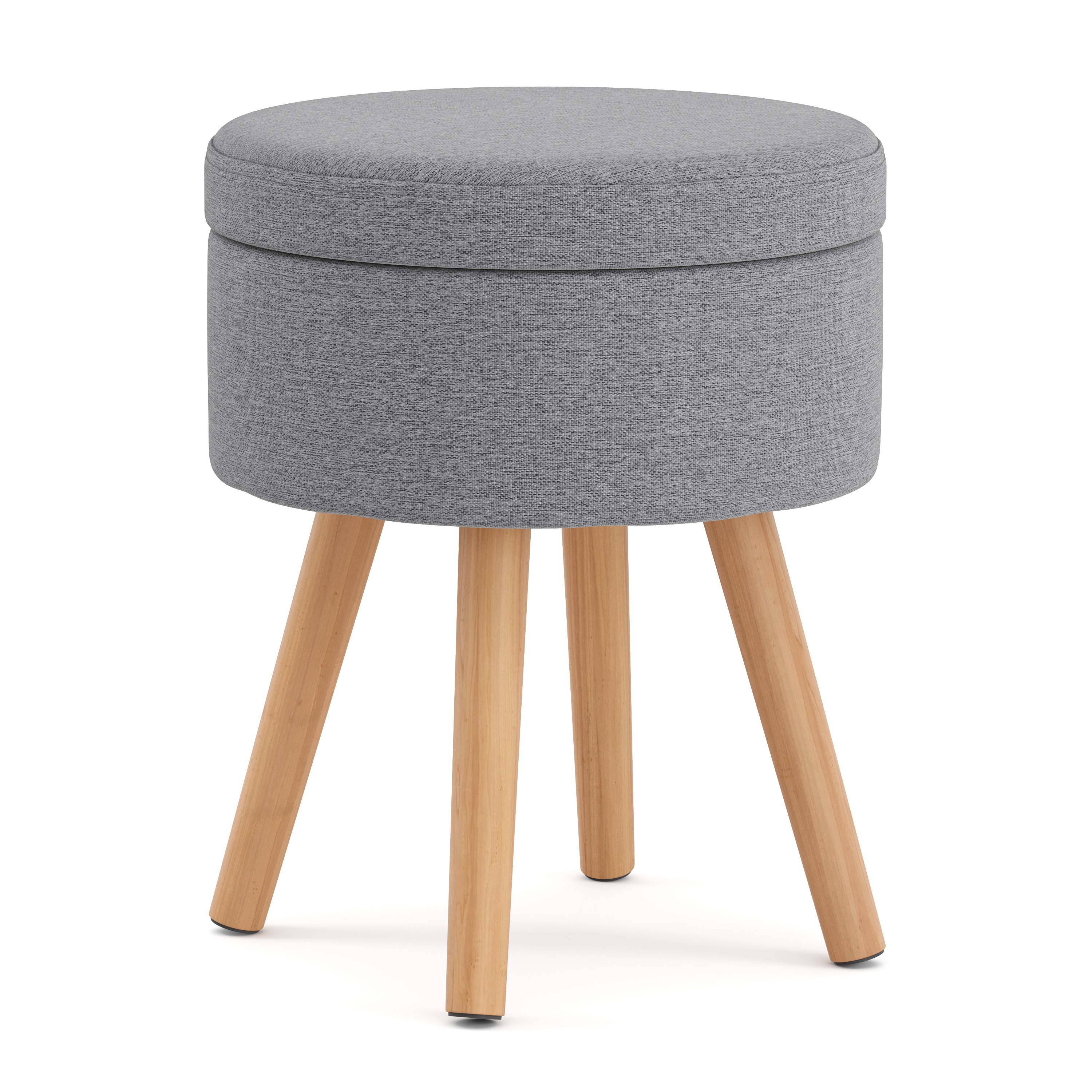 Hocker mit Stauraum hellgrau