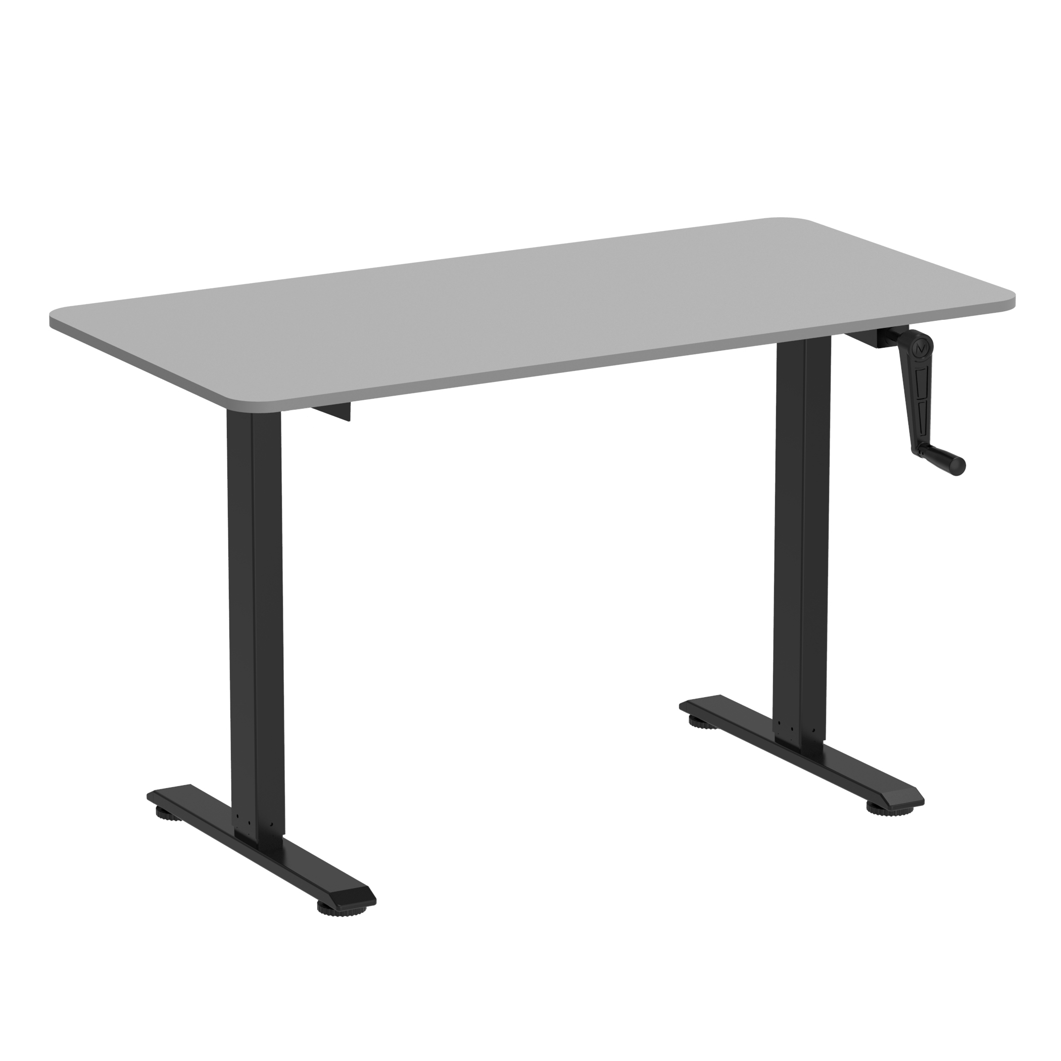 Stehpult manuell höhenverstellbar grau/schwarz 120 x 60 cm