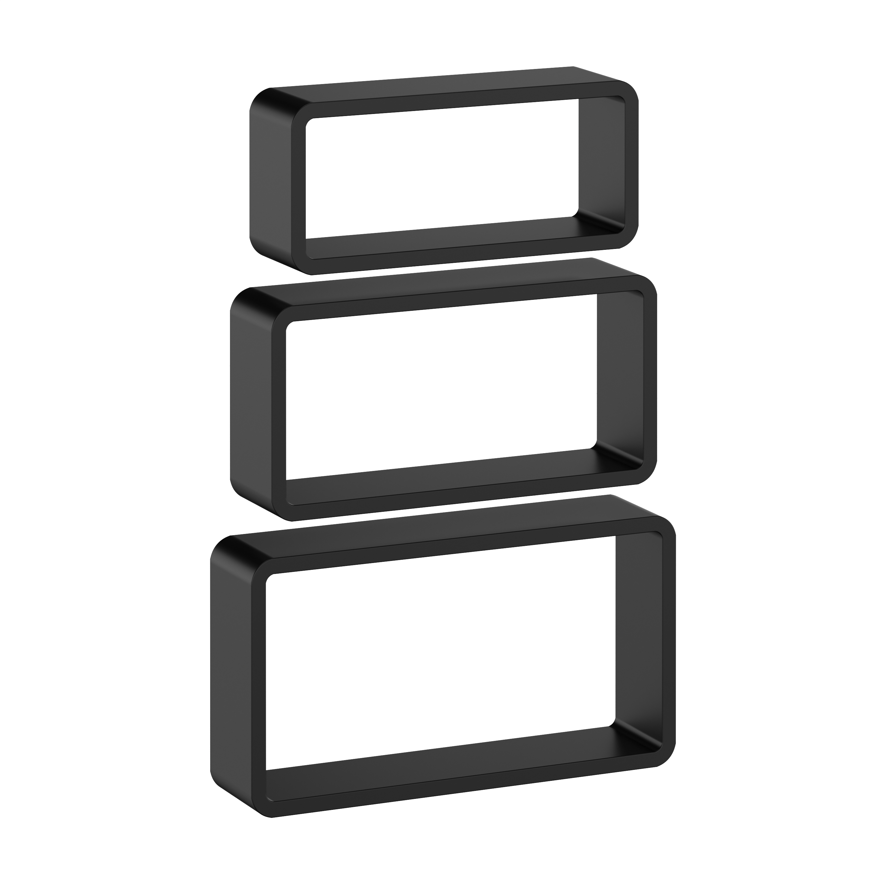 Image of Wandregal NOVA 3er Set schwarz