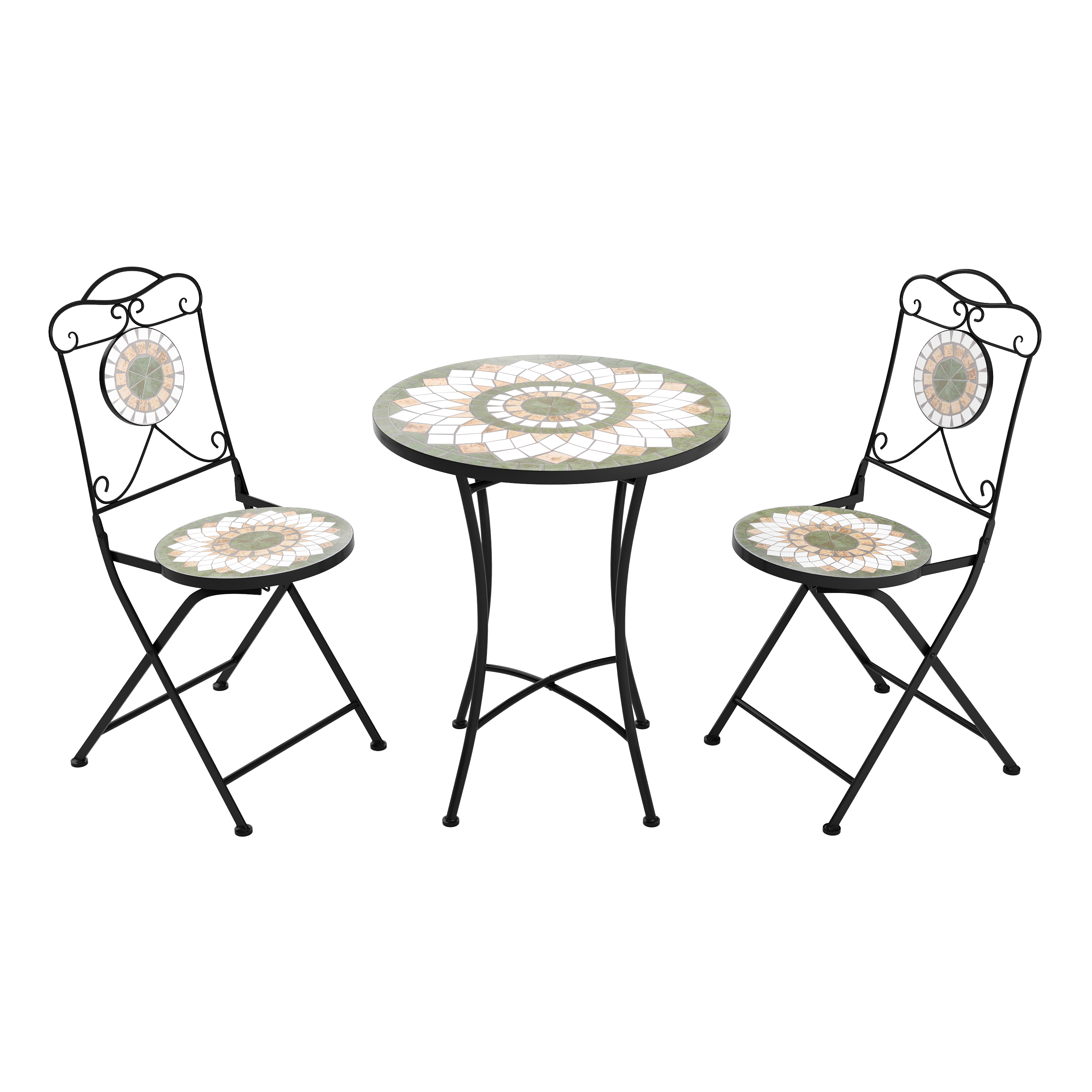 Bistroset MOSAIK 3-teilig olive