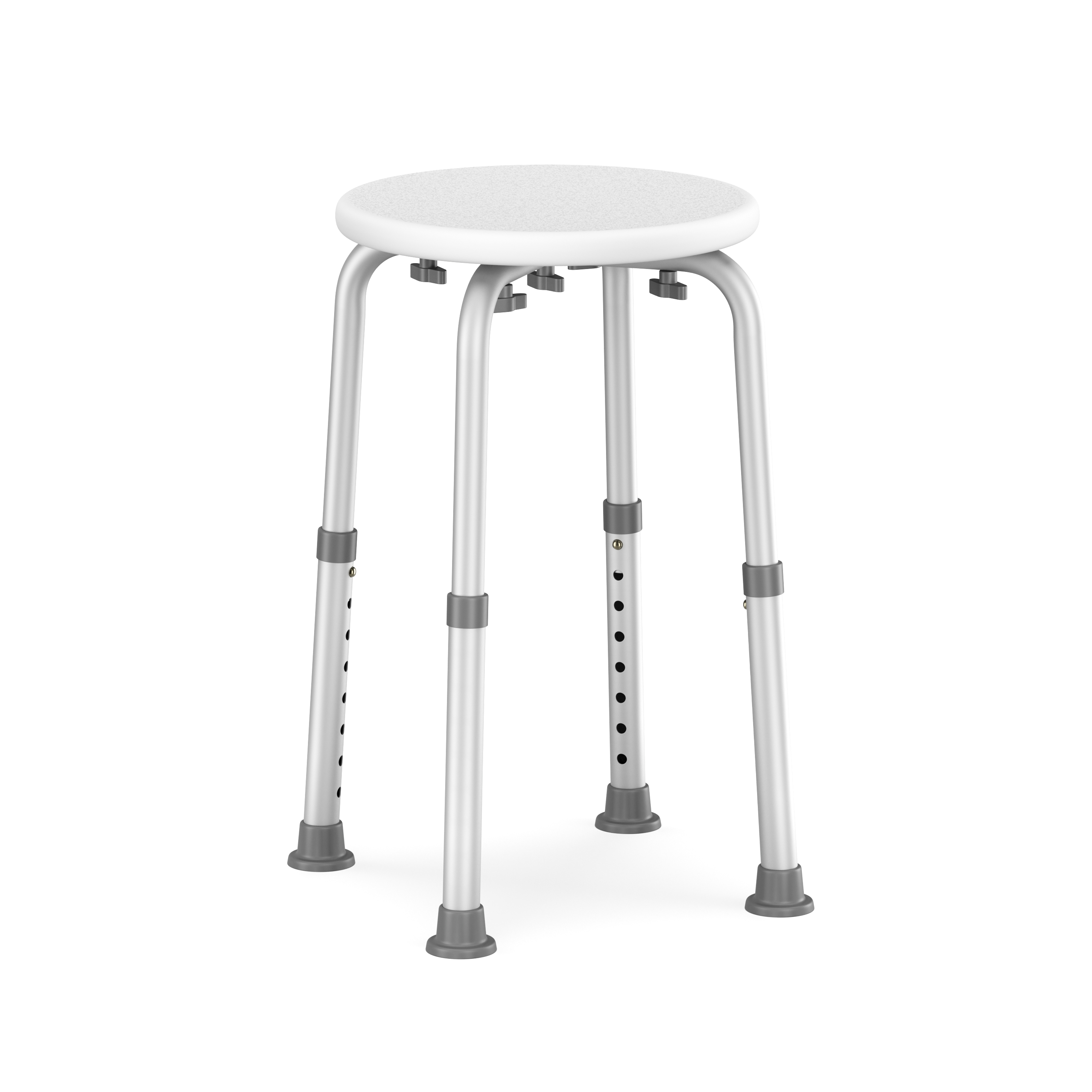 Duschhocker rund weiss