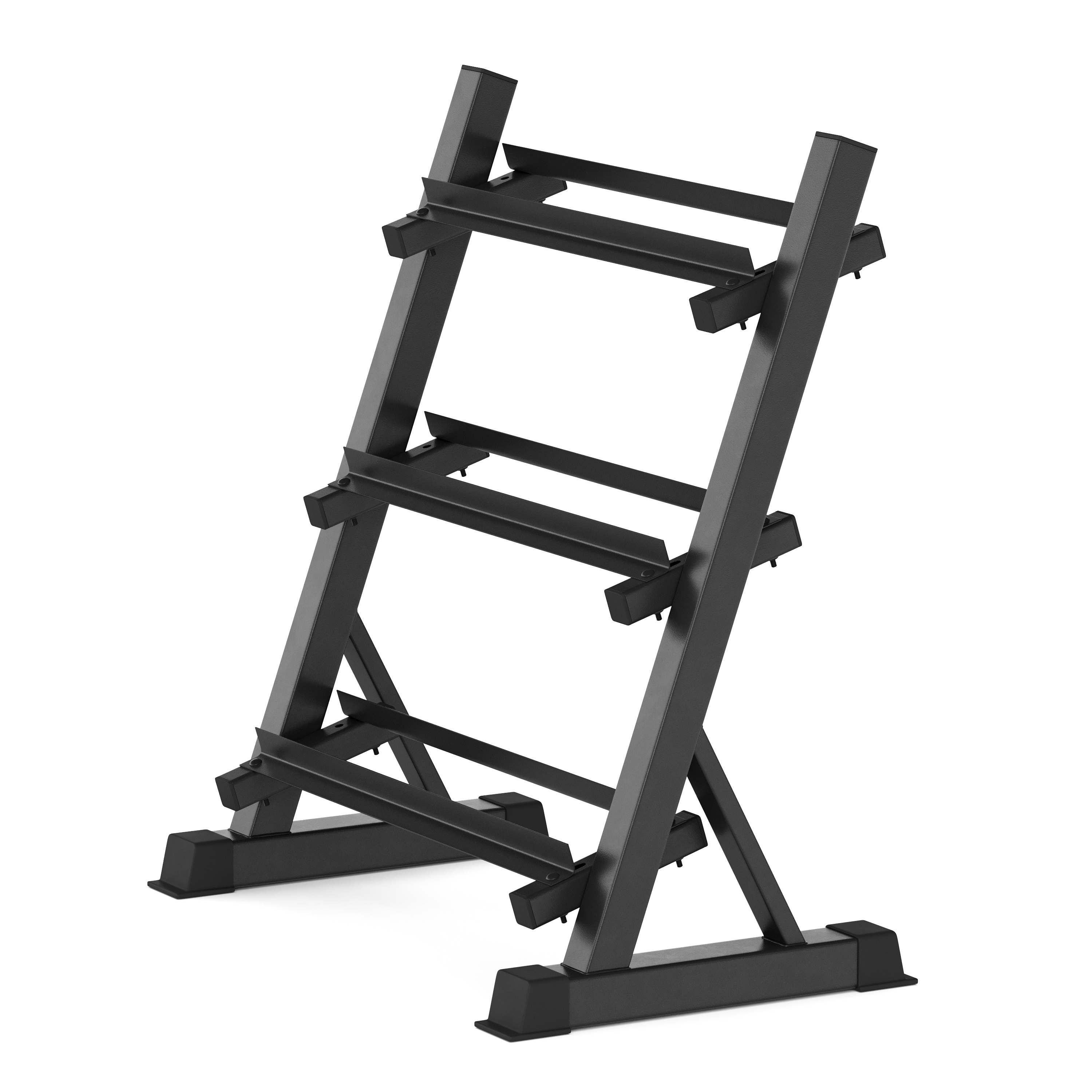 Support D'haltères Court Réglable En Acier – 100 Kg – Pour Haltères Et Barres