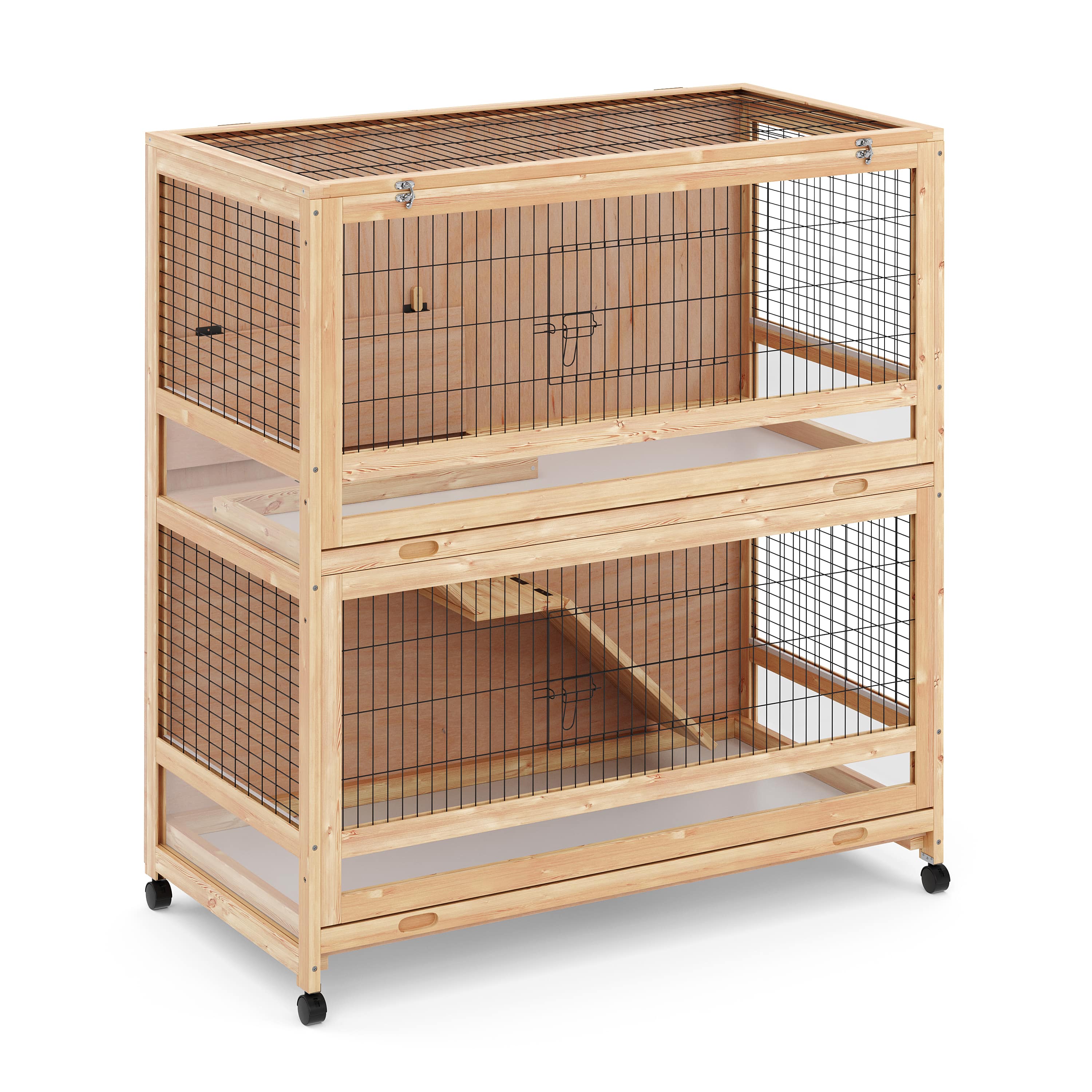 Kaninchenstall RAMBO doppelstöckig 115 x 60 x 118 cm