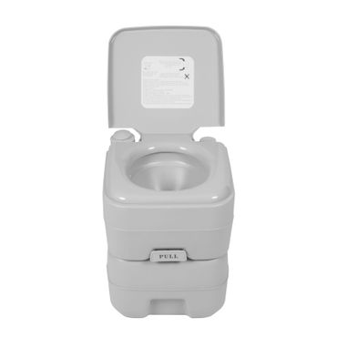 20L Toilette Portable WC,41x35x41cm Chimique Mobile en HDPE, pour Camping Caravanes Hopital Voyage, Gris | Leroy Merlin