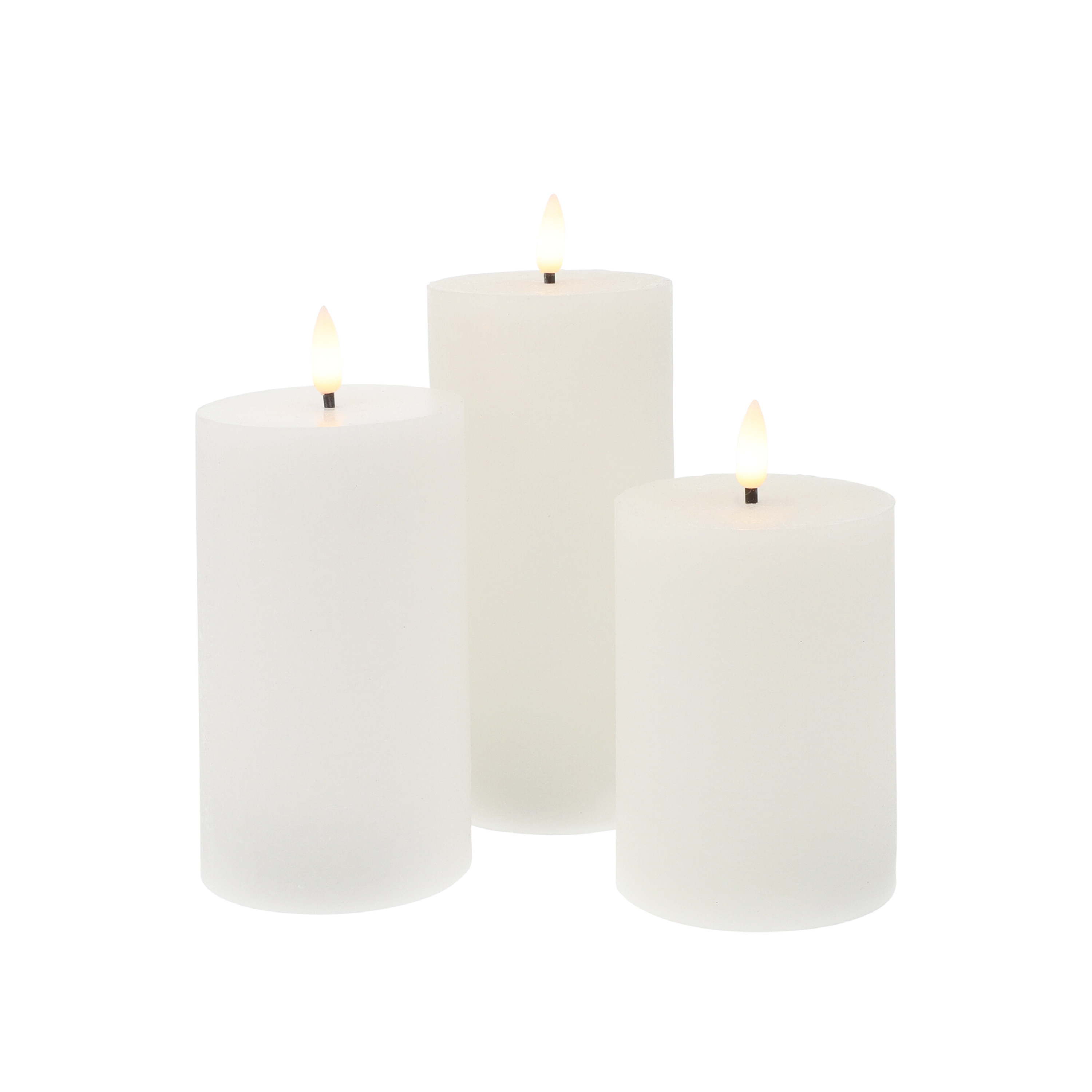 LED Kerzen Set mit Fernbedienung 3-teilig warmweiss