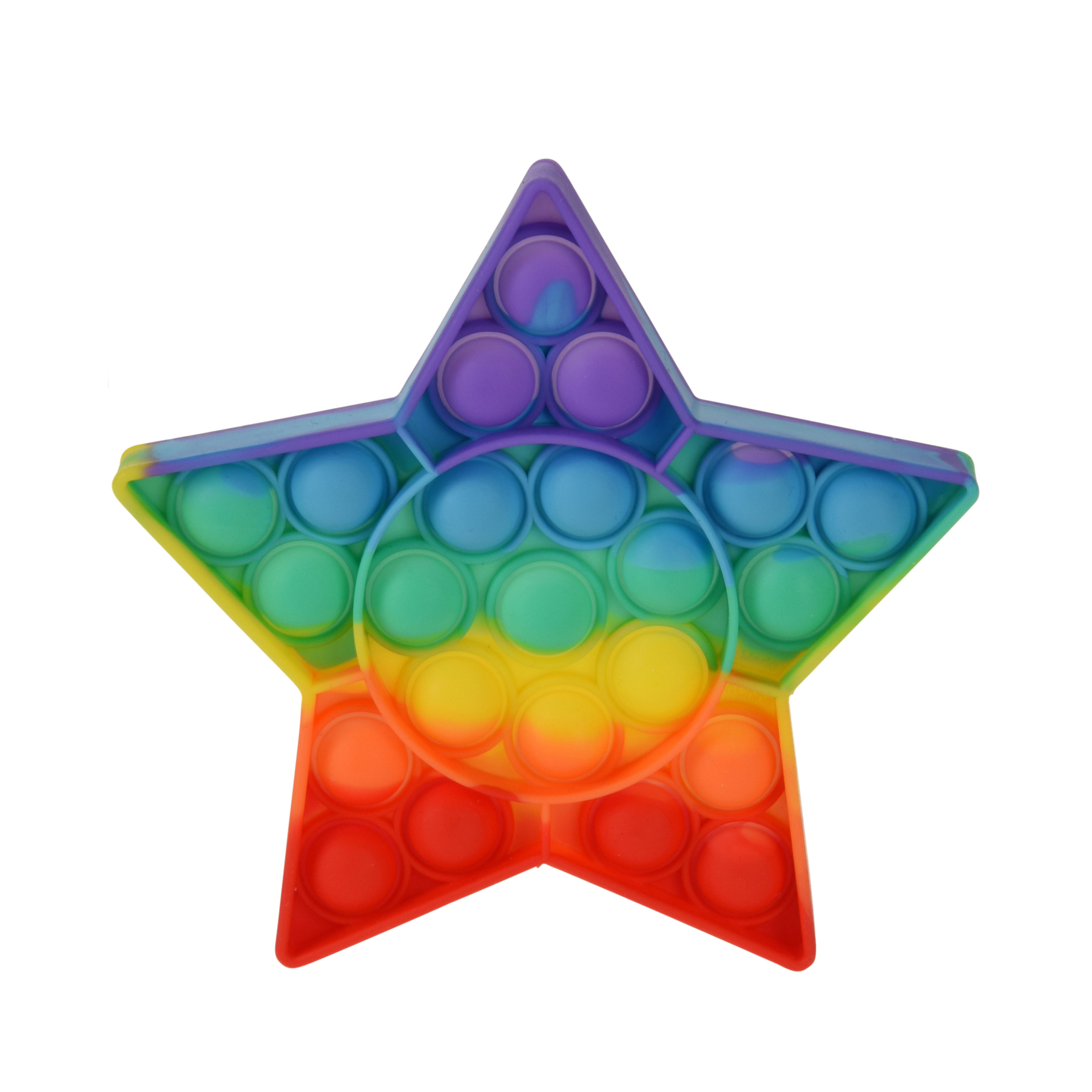 Pop It Fidget Spiel regenbogenfarben