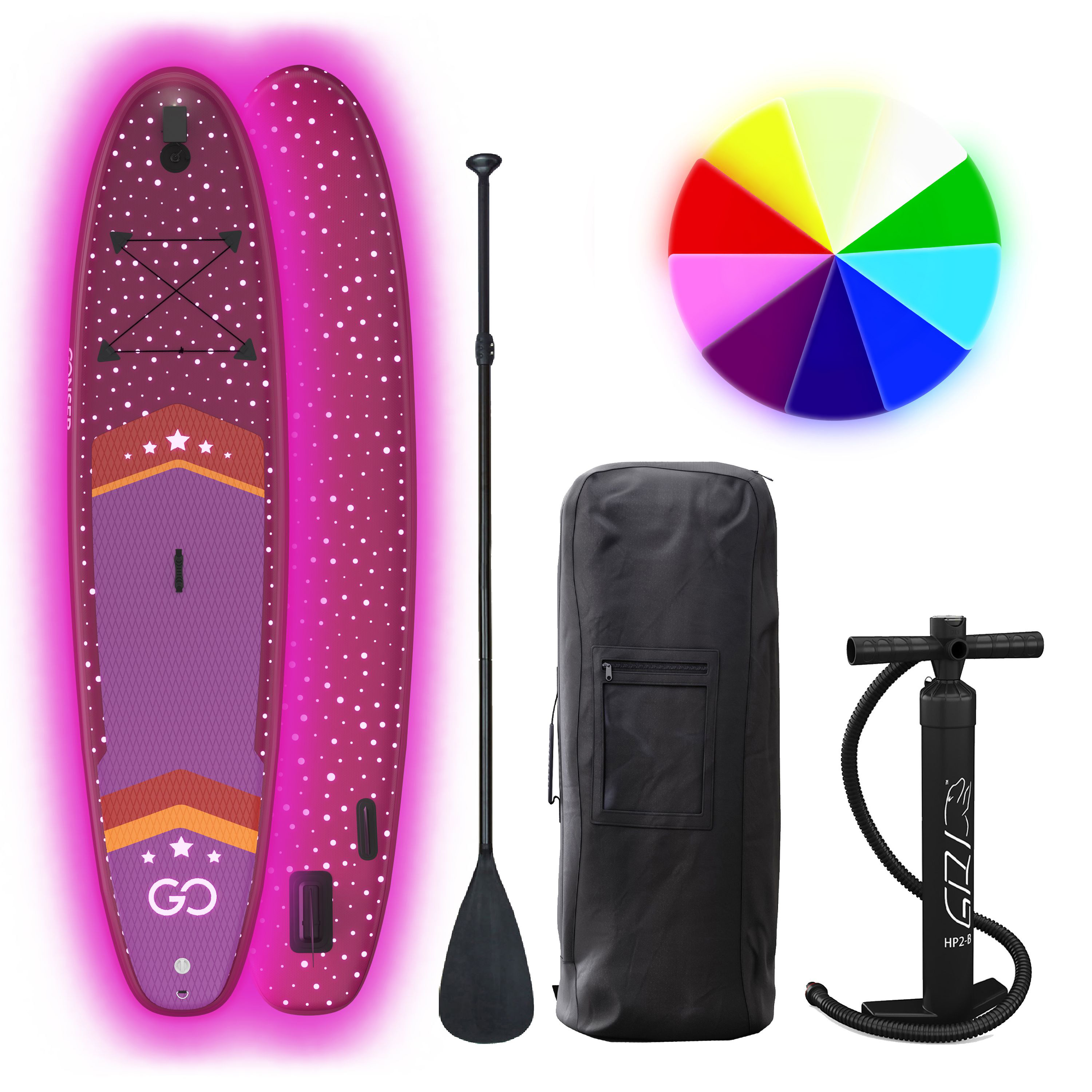 LED Stand Up Paddle COSMIC 320 cm