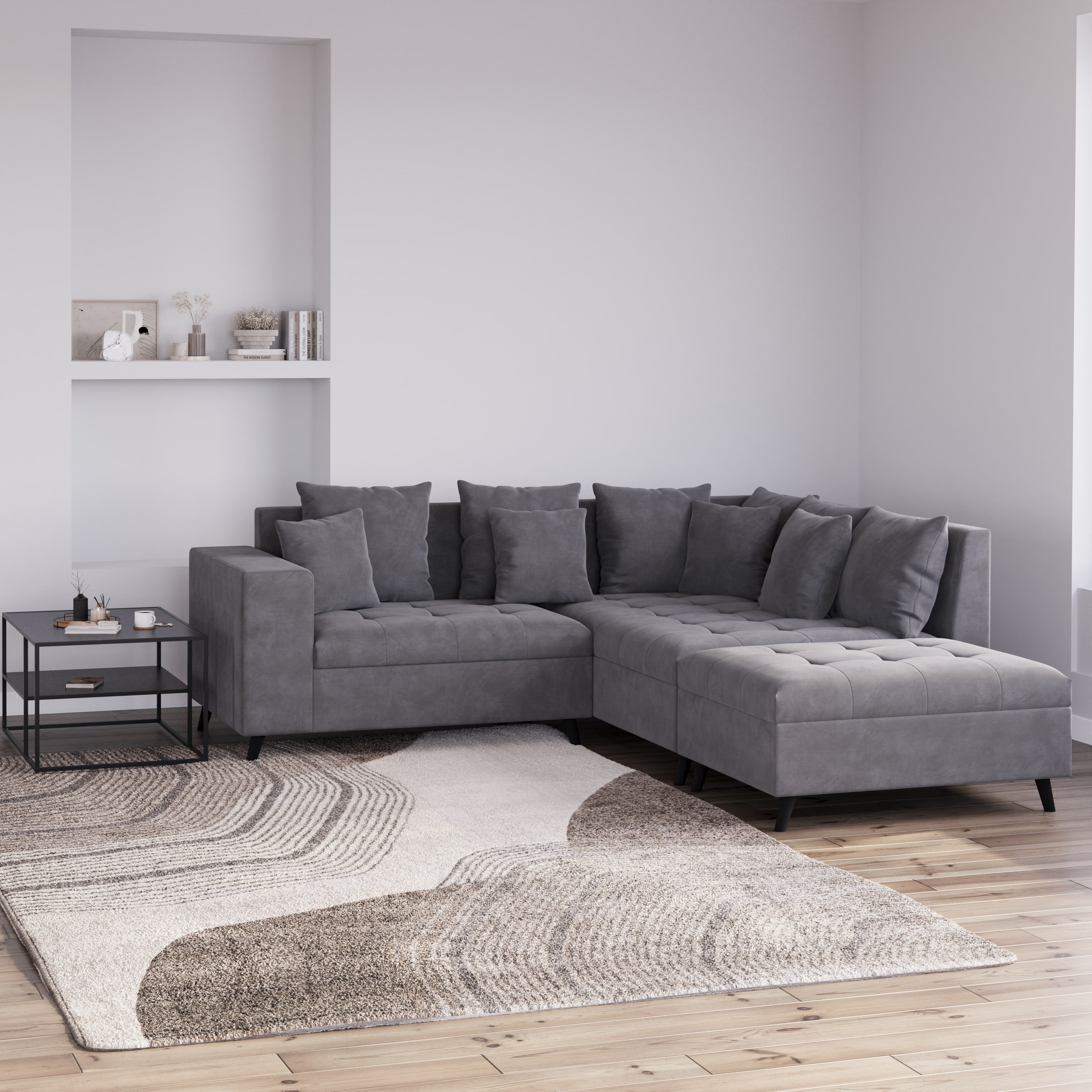 Wunderschone Ecksofa Mit Ottomane Rechts Bilder