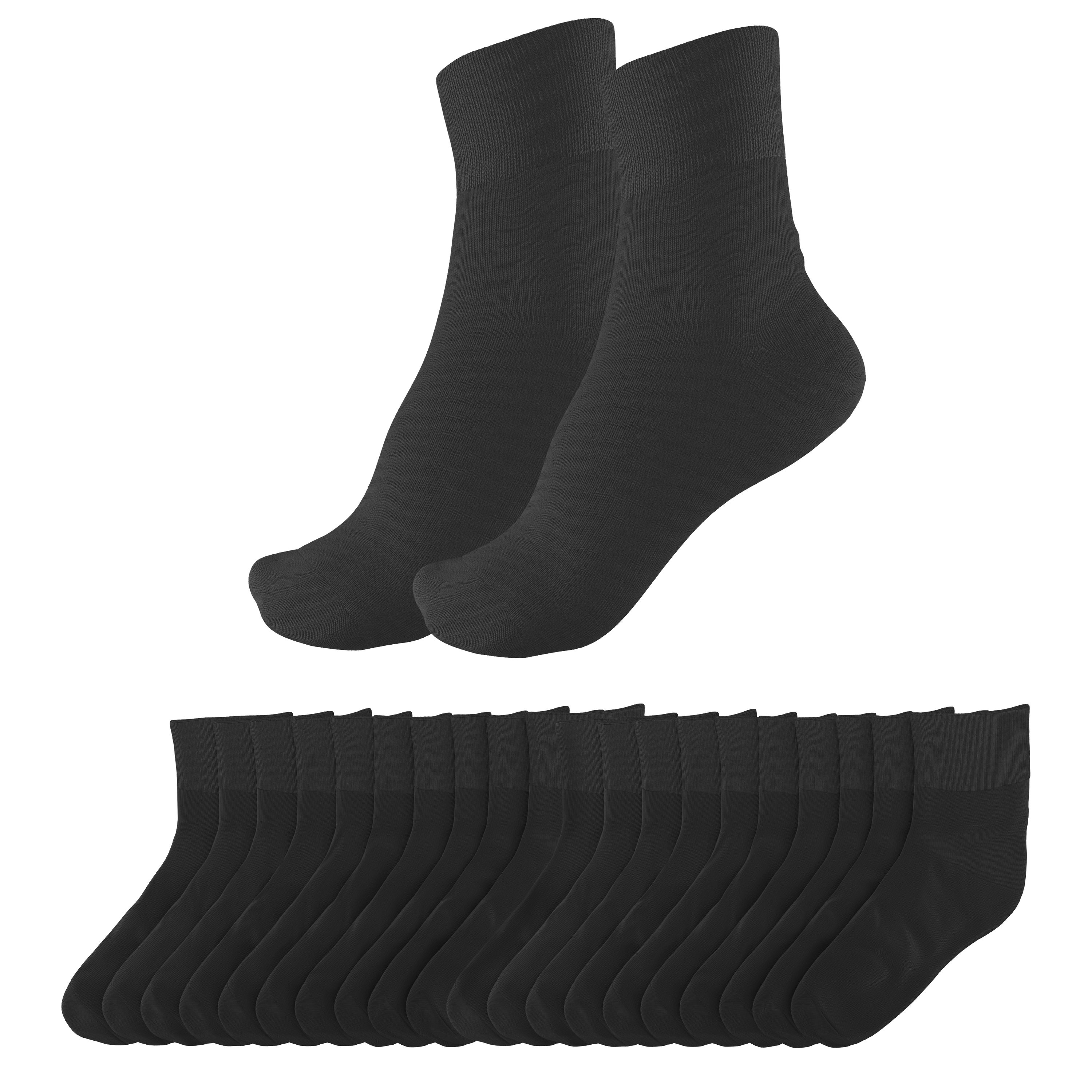 Socken Grösse 35 - 38 10er Set schwarz