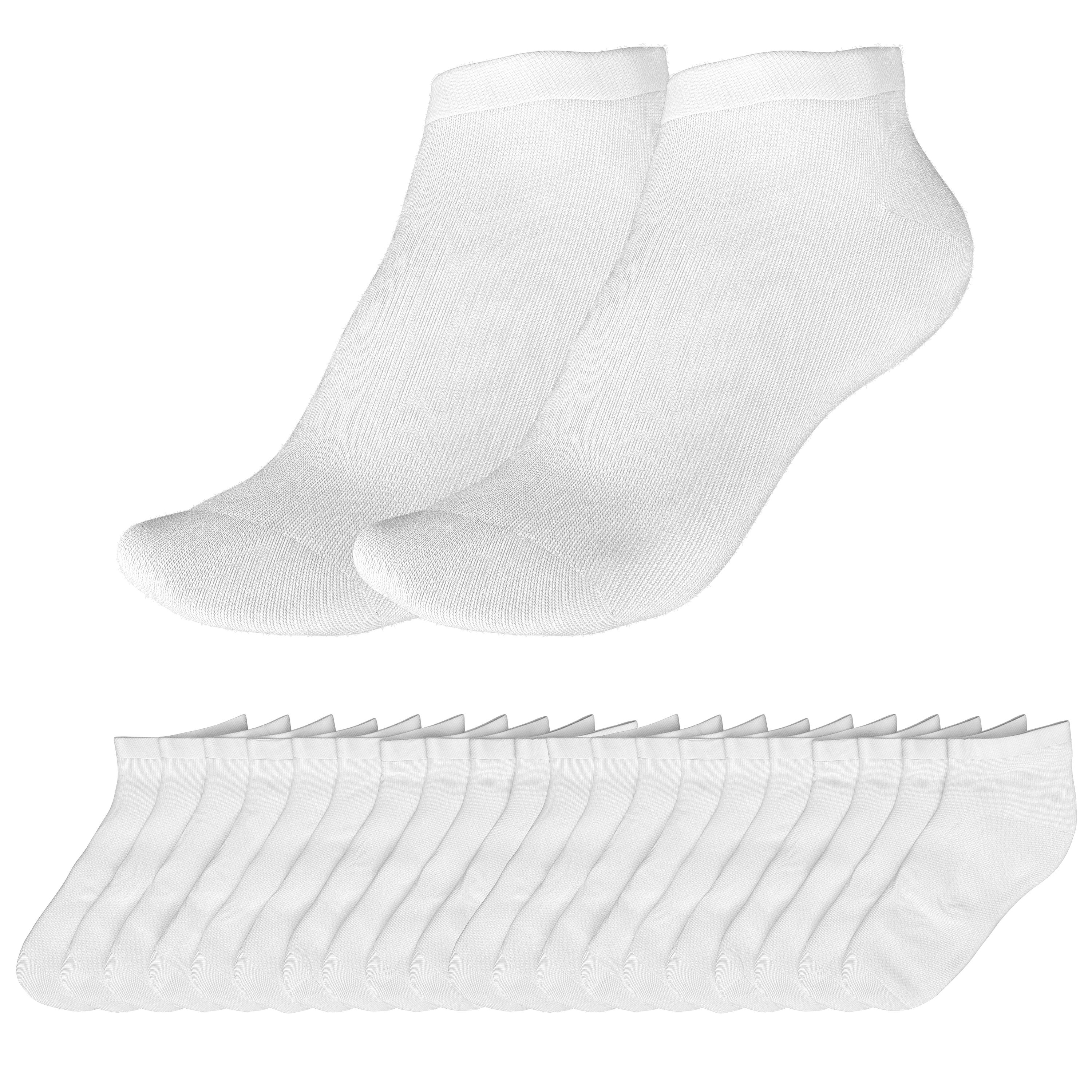 Sneaker Socken Grösse 47 - 50 10er Set weiss