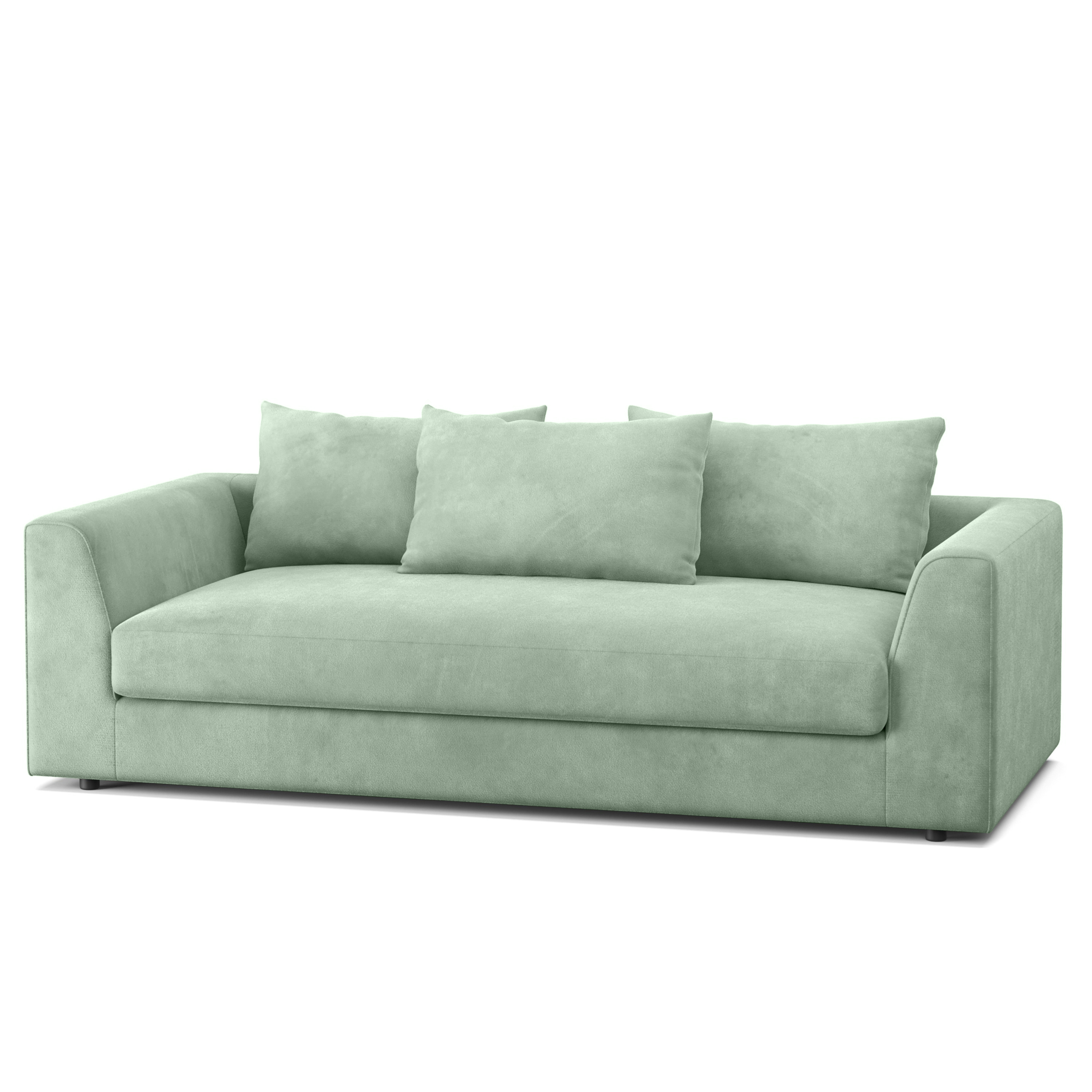 Bigsofa Samt ABBY hellgrün