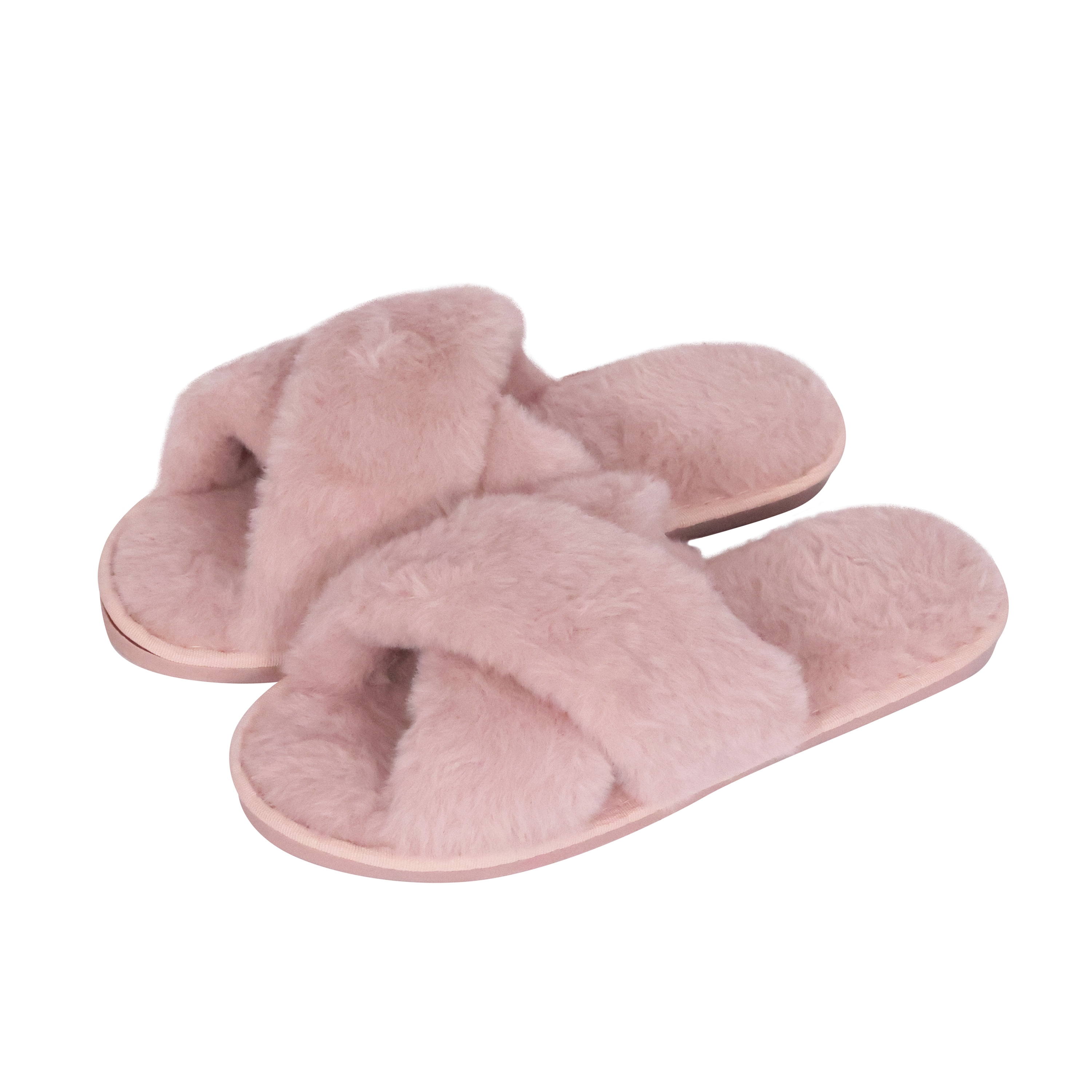 Hausschuhe aus Plüsch Grösse 40-41 rosa